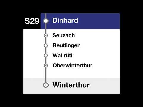 Thurbo / ZVV Ansagen - S29 Stein am Rhein – Etzwilen – Winterthur