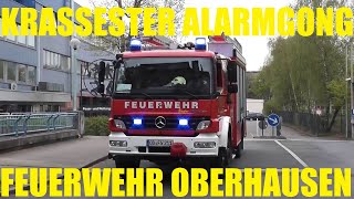 preview picture of video '[Krassester Alarmgong] + Schicker Löschzug BF Oberhausen FW 1 (HD)'