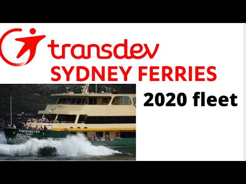 Transdev Sydney ferries 2020 fleet