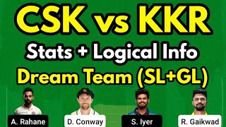 CSK vs KKR Match Fantasy Preview With Logical Analysis