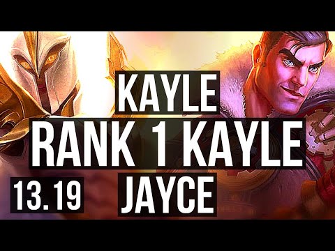 KAYLE vs JAYCE (TOP) | Rank 1 Kayle, 700+ games, Rank 22 | TR Challenger | 13.19
