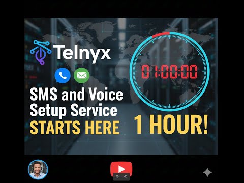 🚀 Telnyx SMS and Voice Setup Service Starts Here in 1 Hour!