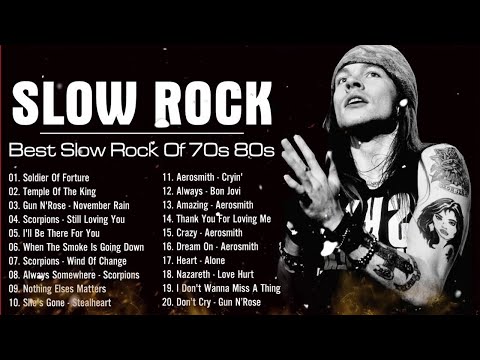 Nirvana, Air Supply, Led Zeppelin, Guns N Roses, Bon jovi - Slow Rock Love Song Nonstop 70s 80s 90s
