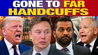 🔥 Trump FBI RELEASE STATEMENT Democrats HANDCUFFED FRAUD Jail Time! Elon Musk Tim Walz Jail Time
