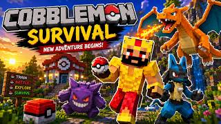 COBBLEMON SURVIVAL #1 | First Pokémon Adventure in Minecraft! | Hindi Gameplay