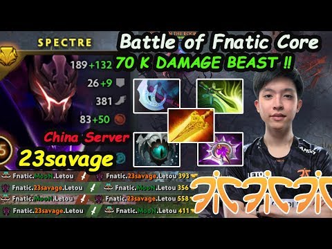 23savage [Spectre] Beast vs Nana [Gyrocopter] Battle Of Fnatic Core Dota 2 pro Gameplay 7.22H