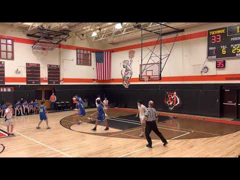 My hand signs far left but pass to center for points by Kingston Lee w/ Tuckahoe Modified 01132023