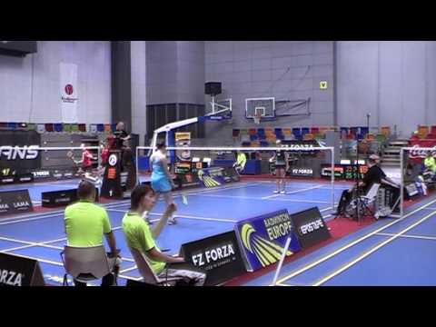 MMČR badminton 2015 - Kristina Gavnholt - Fabienne Deprez
