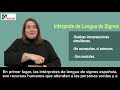 Spot FESCAN - Intérprete de lengua de signos