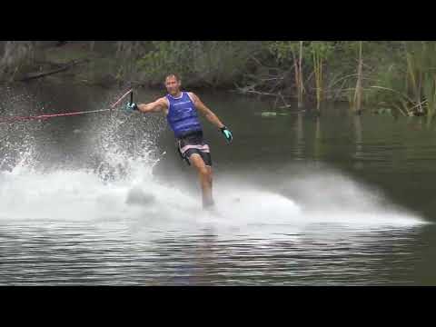 TGas Miami Pro Slalom Water Ski Tournament Round-1 39.5-off or 10.75-Meters
