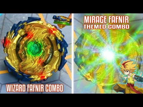FAFNIR EVOLVES  MIRAGE FAFNIR COMBO BEYBLADE BURST SPARKING WIZARD FAFNIR 8' NOTHING GEN