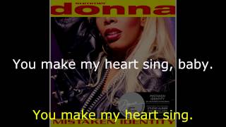 Donna Summer - When Love Cries (Single Version Remix) LYRICS - SHM &quot;Mistaken Identity&quot; 1991