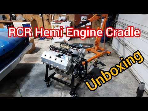 Unboxing a Hemi Engine Cradle from RCR Metal Fab
