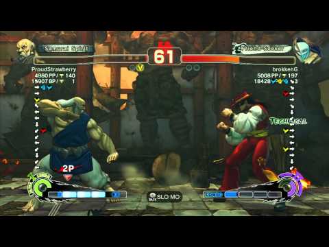 SSF4 AE 2012: ProudStrawberry (Gouken) vs brokkenG (Claw) - Xbox Live Ranked Match