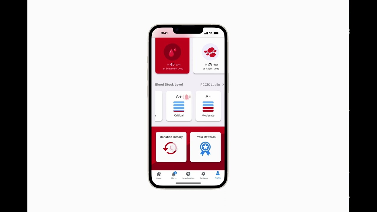 Blood Donation App Figma Prototype