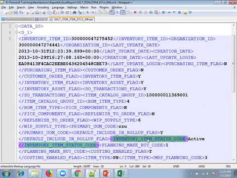 How to Create an Excel Template in Oracle Fusion