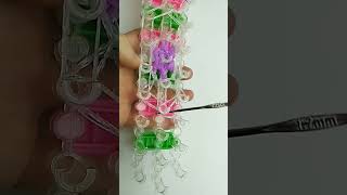 DIY rubber bands 3D juice #shorts #diy #rubberbands #loombands