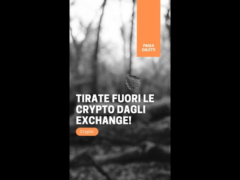 Get your crypto off the exchanges!