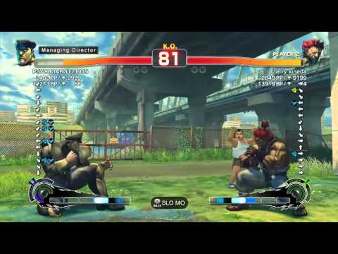 SSF4 AE 2012 - PSYCHOABO12TION (Bison) vs terry kineda (Akuma) - Ranked match compilation