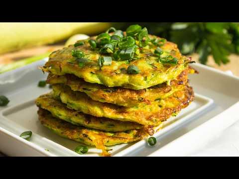Easy Zucchini Fritters Recipe ( Made With Cottage Cheese)