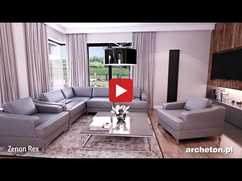 Projekt domu ZENON REX, 232,2 m2, wirtualny spacer - archeton.pl