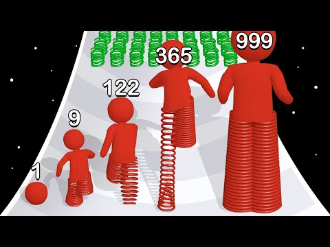 SPRING LEG RUNNER: Level Up Runner - Number Games (Max Level)