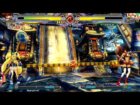 BlazBlue Continuum Shift 2: Sqwuirrel (Makoto) vs. Erishi (Platinum): 09.08
