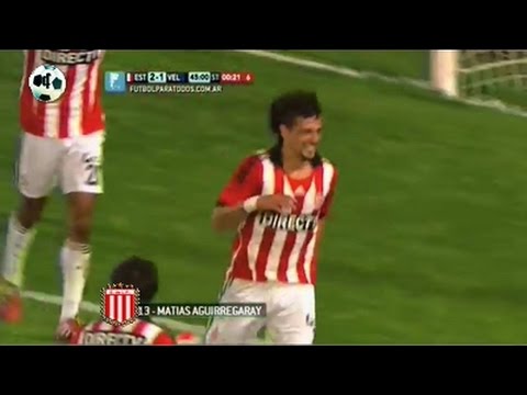 Gol Matías Aguirregaray - Estudiantes 3 Vs Vélez Sarsfield 1 - Primera División 2014
