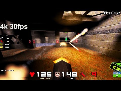 30fps Milton vs Rikoll - QHLAN2017 Grand Final - QuakeWorld Duel Tournament 4k