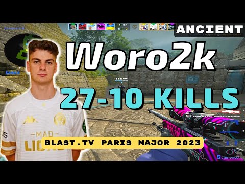 CSGO POV Monte Woro2k (27-10) vs iNation (Ancient) 𝙒𝙞𝙣 (16-8) BLAST.tv Paris Major 2023