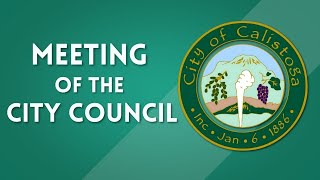 Calistoga City Council Meeting 2018-August-21