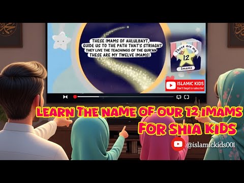 These  Are My 12 Imams  🌞 Nasheed for Shia Kids 🌈 || Watch and Learn The Name of Our 12 Imams a.s 💕