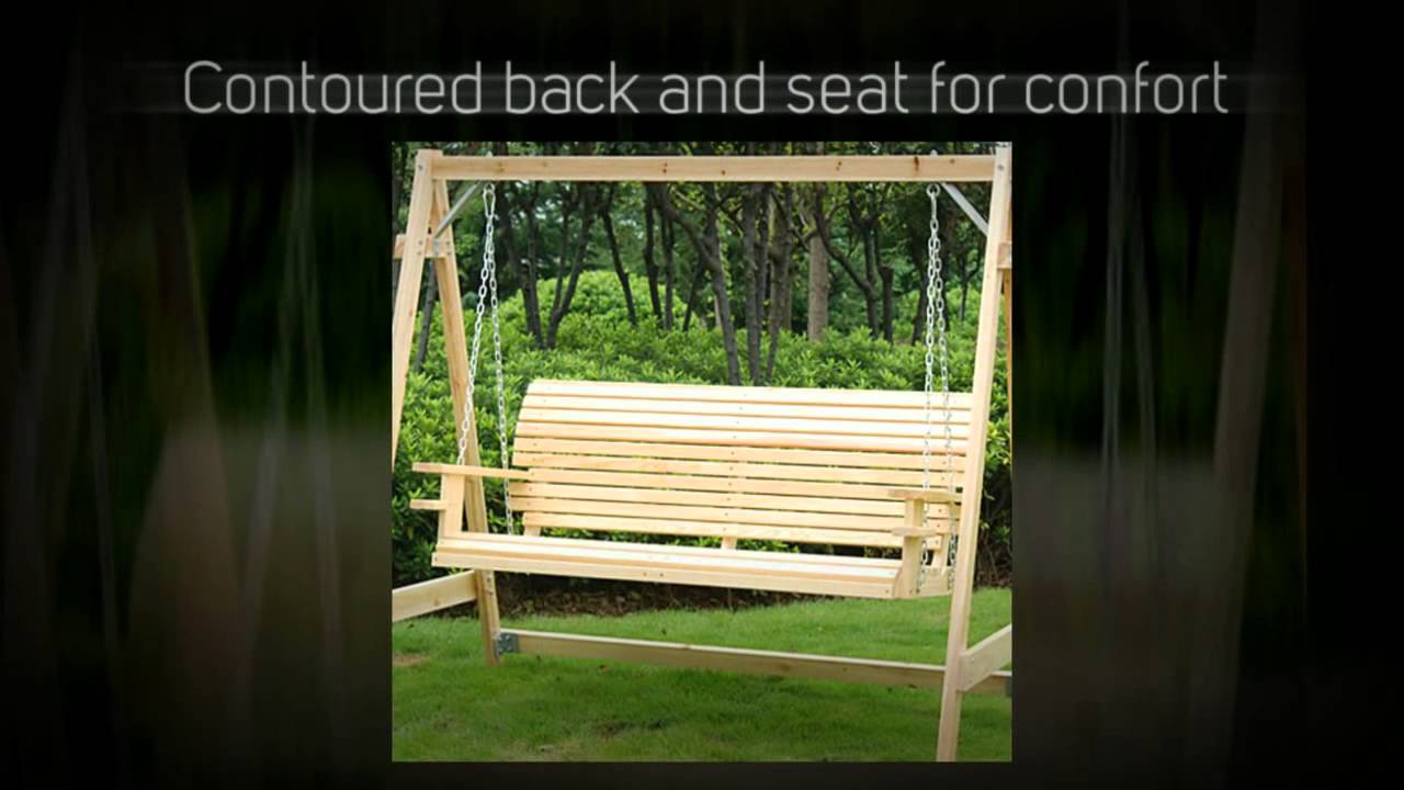 Aosom Rolled 5ft. Porch Swing w/ Cupholders - 5662-0108