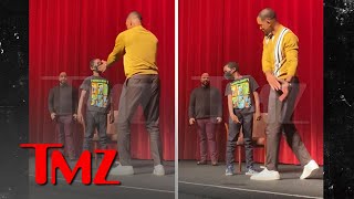 Will Smith Likes Slapping, Demonstrates Fake Slap to Young Fan | TMZ