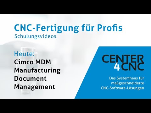 Websession Cimco MDM – Manufacturing Document Management