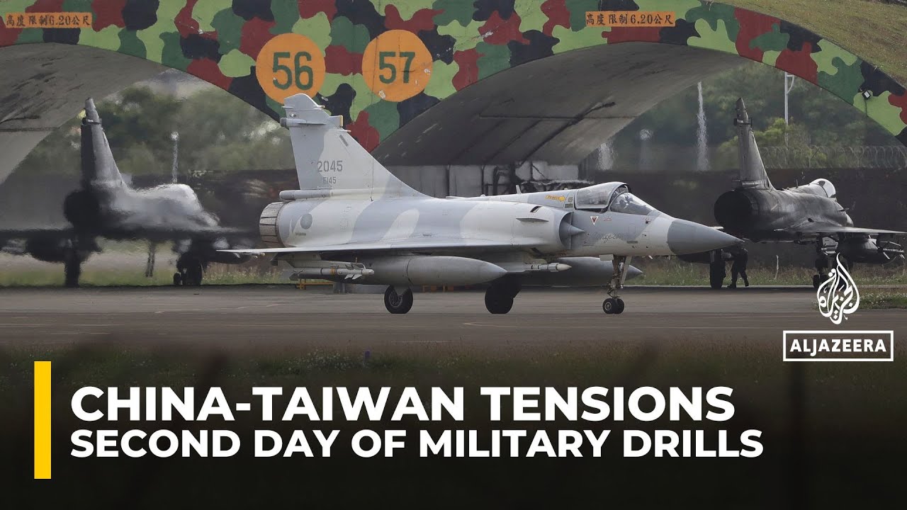 Taiwan scrambles jets as China tests missiles on a second day of military drills