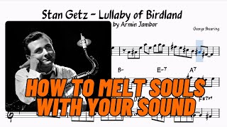 Stan Getz - Lullaby of Birdland Solo Transcription