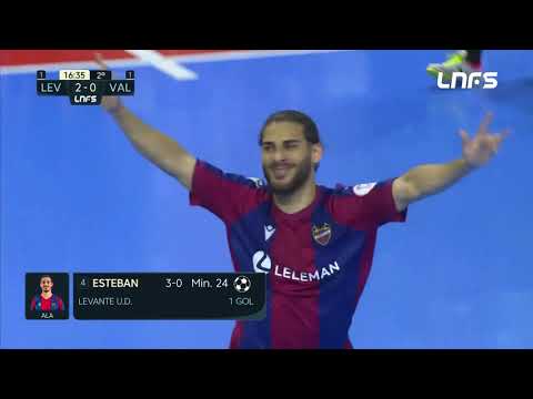 Gol Esteban (3-0) Levante UD FS - Viña Albali Valdepeñas. Semi 3, 1Div. LNFS