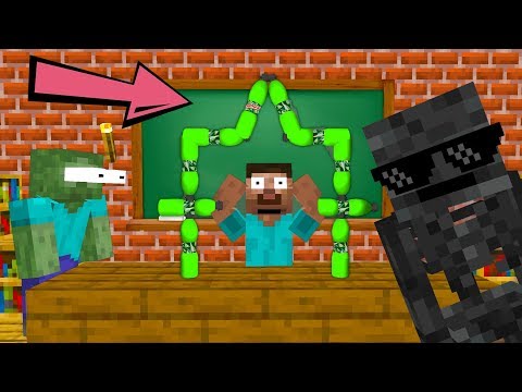CrafterHouse - Monster School : BOTTLE FLIP CHALLENGE - Minecraft Animation