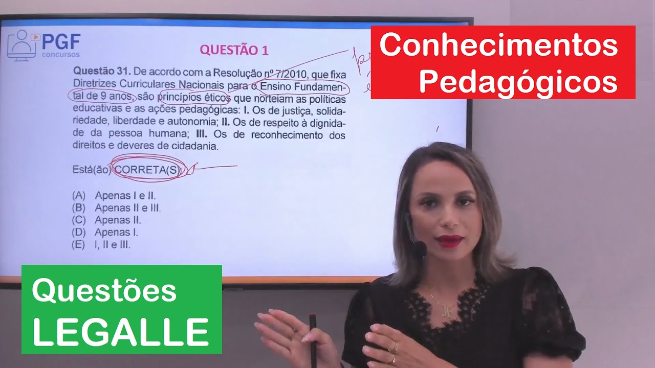 Resolução de Questões: Conhecimentos Pedagógicos | LEGALLE