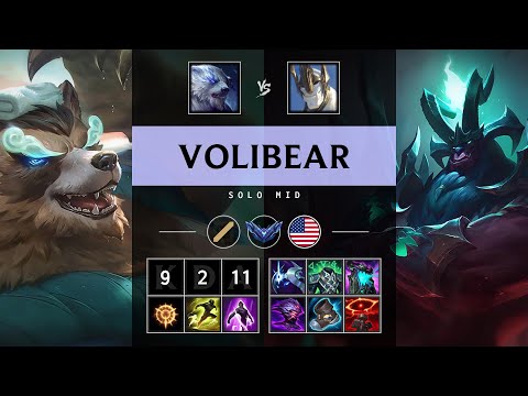 Volibear Mid vs Galio - NA Diamond Patch 25.15