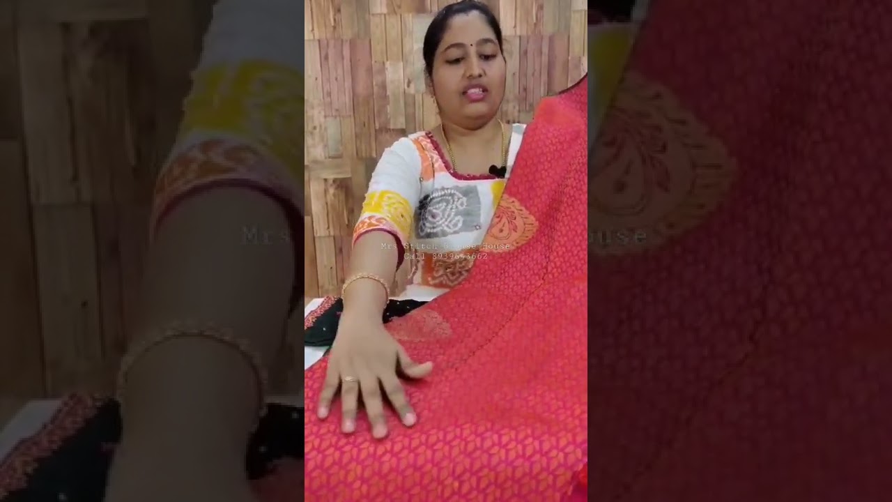 Watch video Beautiful Reddish Pink Saree with Green Colour Bridal Blouse Design Aari Embroidery Blouse Stitching Now Beautiful Reddish Pink Saree with Green Colour Bridal Blouse Design Aari Embroidery Blouse Stitching