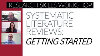 Getting Started on your Systematic Review