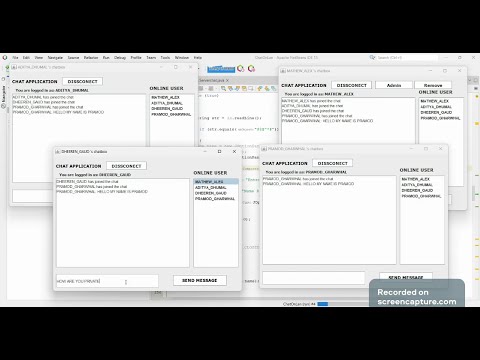 Multiuser Chat Application Java Mini Project Source Code Included
