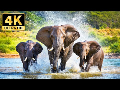 Amazing Scene of Wild Animals In 4K - With Soothing Relaxing Music