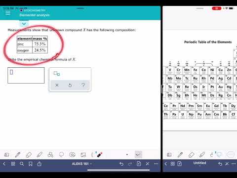 ALEKS: Elemental analysis