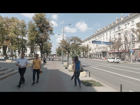 A walk around downtown Chisinau during national holiday | Trip to Moldova and Transnistria 2021