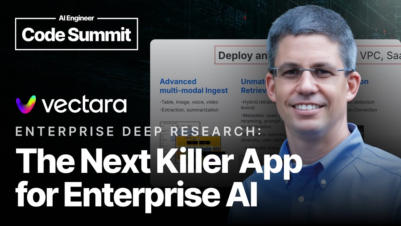 Enterprise Deep Research: The Next Killer App for Enterprise AI — Ofer Mendelevitch, Vectara