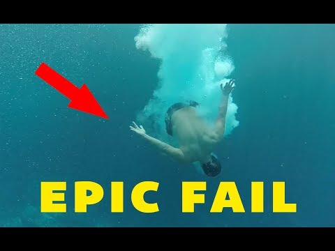 Cliff Jumping Hawaii Goes Wrong Epic Fail- PSYCHEDELIC EDITION