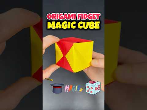 Paper Origami Easy Fidget Toys Cube Craft Tutorial #papercube #origami #origamicraft #shorts